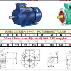 Động cơ điện 3 pha 160kw-4poles