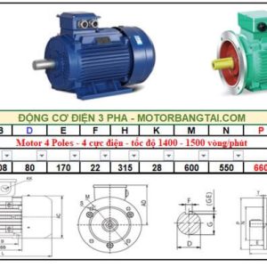 Động cơ điện 3 pha 200kw-4poles