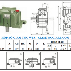 Hộp số wpx 50