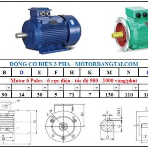 Động cơ điện 3 pha 0.18kw-6poles