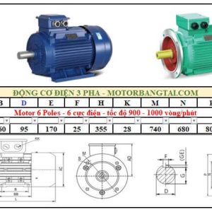 Động cơ điện 3 pha 200kw-6poles