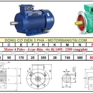 Động cơ điện 3 pha 250kw-4poles