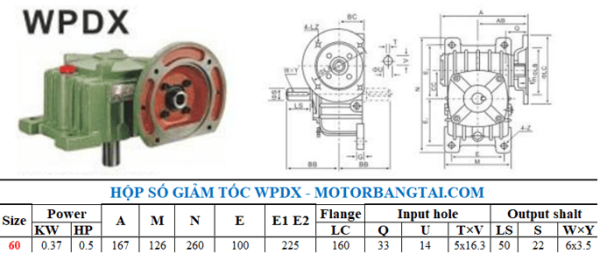 Hộp số wpdx 60