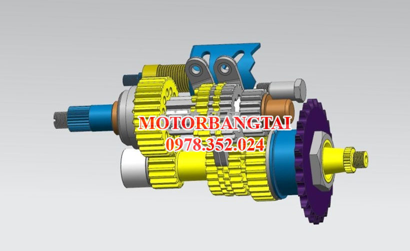 Nguyên lý hoạt động của hộp giảm tốc 3 cấp